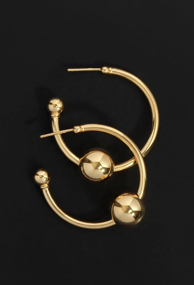 Alba Hoops Large - Gold-TEMPLE OF THE SUN-P&amp;K The General Store
