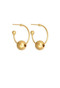 Alba Hoops Medium - Gold-TEMPLE OF THE SUN-P&amp;K The General Store
