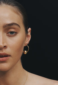 Alba Hoops Medium - Gold-TEMPLE OF THE SUN-P&amp;K The General Store