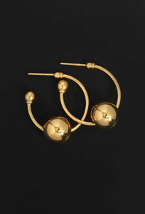 Alba Hoops Medium - Gold-TEMPLE OF THE SUN-P&amp;K The General Store