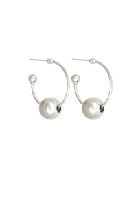 Alba Hoops Medium - Silver-TEMPLE OF THE SUN-P&amp;K The General Store