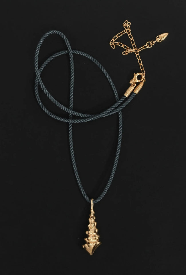 Marine Cord Necklace - Gold-TEMPLE OF THE SUN-P&amp;K The General Store