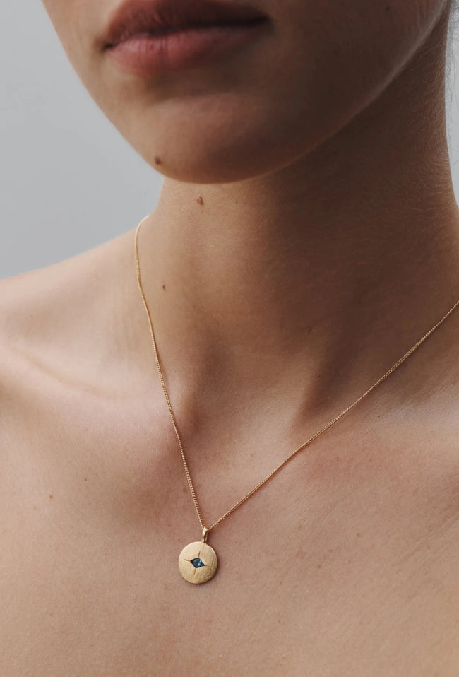 Mavi Eye Necklace - Gold-TEMPLE OF THE SUN-P&amp;K The General Store