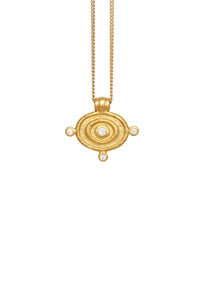 Reign Oval Necklace - Gold-TEMPLE OF THE SUN-P&amp;K The General Store