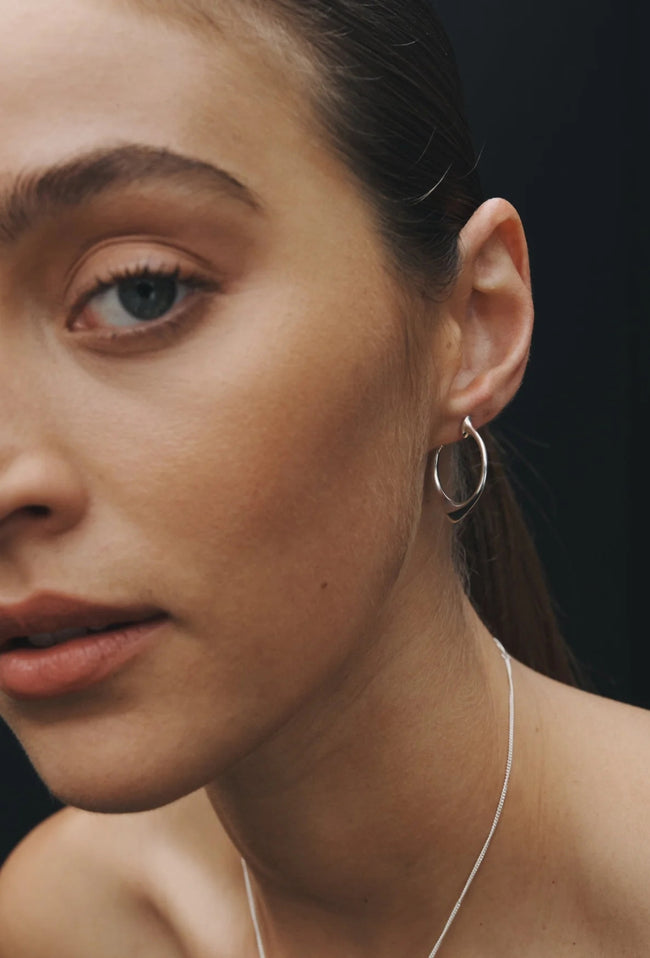 Saba Hoops Earrings - Silver-TEMPLE OF THE SUN-P&amp;K The General Store