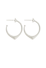 Load image into Gallery viewer, Saba Hoops Earrings - Silver-TEMPLE OF THE SUN-P&amp;K The General Store
