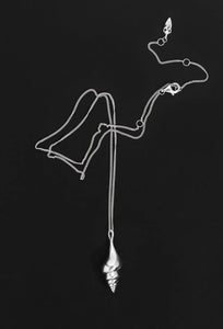 Spire Pendant Necklace - Silver-TEMPLE OF THE SUN-P&amp;K The General Store