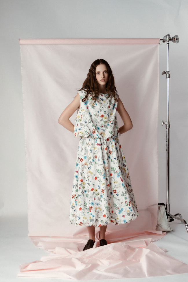 Occasionally Skirt - Cream Floral-TWENTY SEVEN NAMES-P&amp;K The General Store