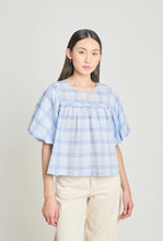 Load image into Gallery viewer, Pearly Gates Blouse - Pale Blue Check-TWENTY SEVEN NAMES-P&amp;K The General Store
