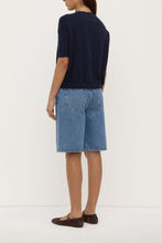Load image into Gallery viewer, Vanya Cotton Cashmere Boxy Knit - Navy-ASSEMBLY LABEL-P&amp;K The General Store
