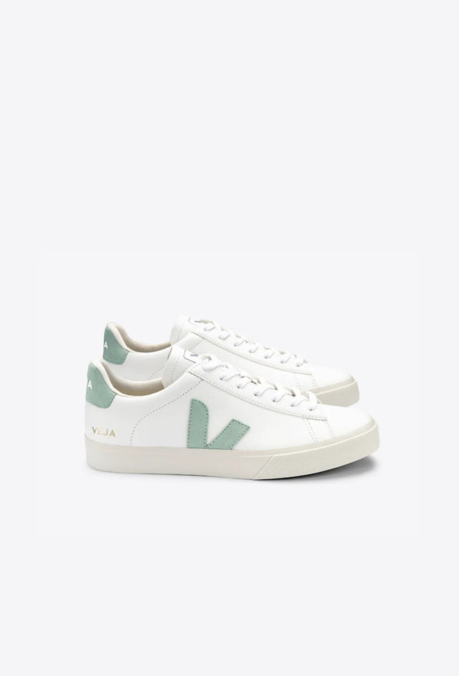 Campo Chromefree Leather Woman - Extra White/Matcha-VEJA-P&amp;K The General Store