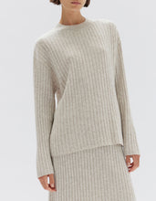 Load image into Gallery viewer, Wool Cashmere Rib Long Sleeve Top - Oat Marle-ASSEMBLY LABEL-P&amp;K The General Store
