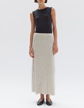 Load image into Gallery viewer, Wool Cashmere Rib Skirt - Oat Marle-ASSEMBLY LABEL-P&amp;K The General Store
