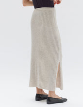 Load image into Gallery viewer, Wool Cashmere Rib Skirt - Oat Marle-ASSEMBLY LABEL-P&amp;K The General Store
