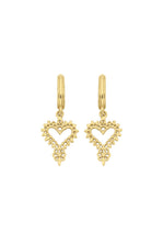 Load image into Gallery viewer, Mini Gypsy Heart Earrings - 22K Gold Vermeil-ZOE &amp; MORGAN-P&amp;K The General Store
