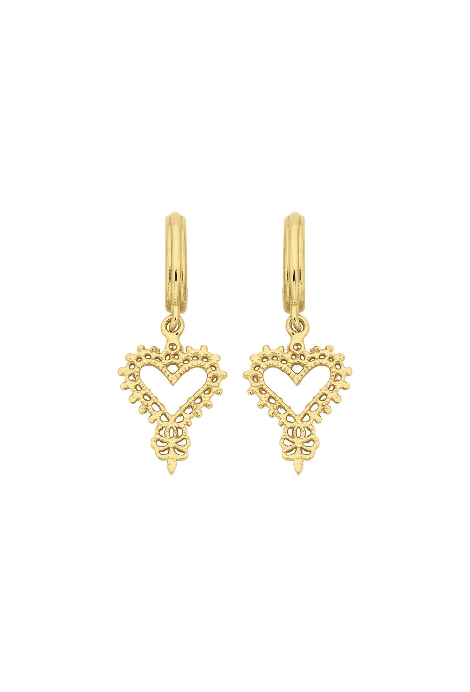 Mini Gypsy Heart Earrings - 22K Gold Vermeil-ZOE & MORGAN-P&K The General Store