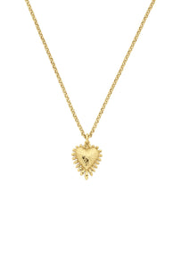 Mini Heart Ray Necklace - 22K Gold Vermeil-ZOE & MORGAN-P&amp;K The General Store