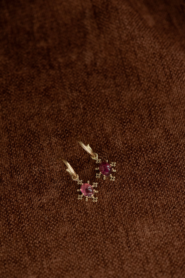 Farrah Hoop - 22K Gold Vermeil with Pink Tourmaline-ZOE & MORGAN-P&amp;K The General Store