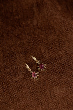 Load image into Gallery viewer, Farrah Hoop - 22K Gold Vermeil with Pink Tourmaline-ZOE &amp; MORGAN-P&amp;K The General Store
