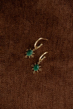 Load image into Gallery viewer, Farrah Hoop - 22K Gold Vermeil with Emerald-ZOE &amp; MORGAN-P&amp;K The General Store
