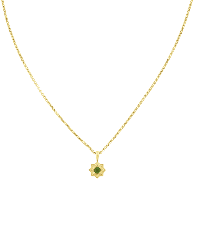 Sitara Necklace - 22K Gold Vermeil with Chrome Diopside-ZOE & MORGAN-P&amp;K The General Store