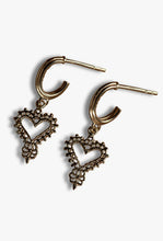 Load image into Gallery viewer, Mini Gypsy Heart Earrings - 22K Gold Vermeil-ZOE &amp; MORGAN-P&amp;K The General Store
