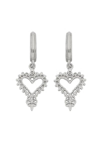 Mini Gypsy Heart Earrings - Sterling Silver-ZOE & MORGAN-P&amp;K The General Store