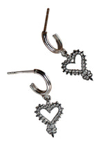 Load image into Gallery viewer, Mini Gypsy Heart Earrings - Sterling Silver-ZOE &amp; MORGAN-P&amp;K The General Store
