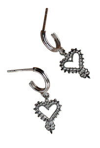 Mini Gypsy Heart Earrings - Sterling Silver-ZOE & MORGAN-P&amp;K The General Store