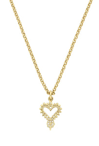Mini Gypsy Heart Necklace - 22K Gold Vermeil-ZOE & MORGAN-P&amp;K The General Store
