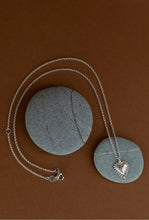 Load image into Gallery viewer, Mini Heart Ray Necklace - Sterling Silver-ZOE &amp; MORGAN-P&amp;K The General Store
