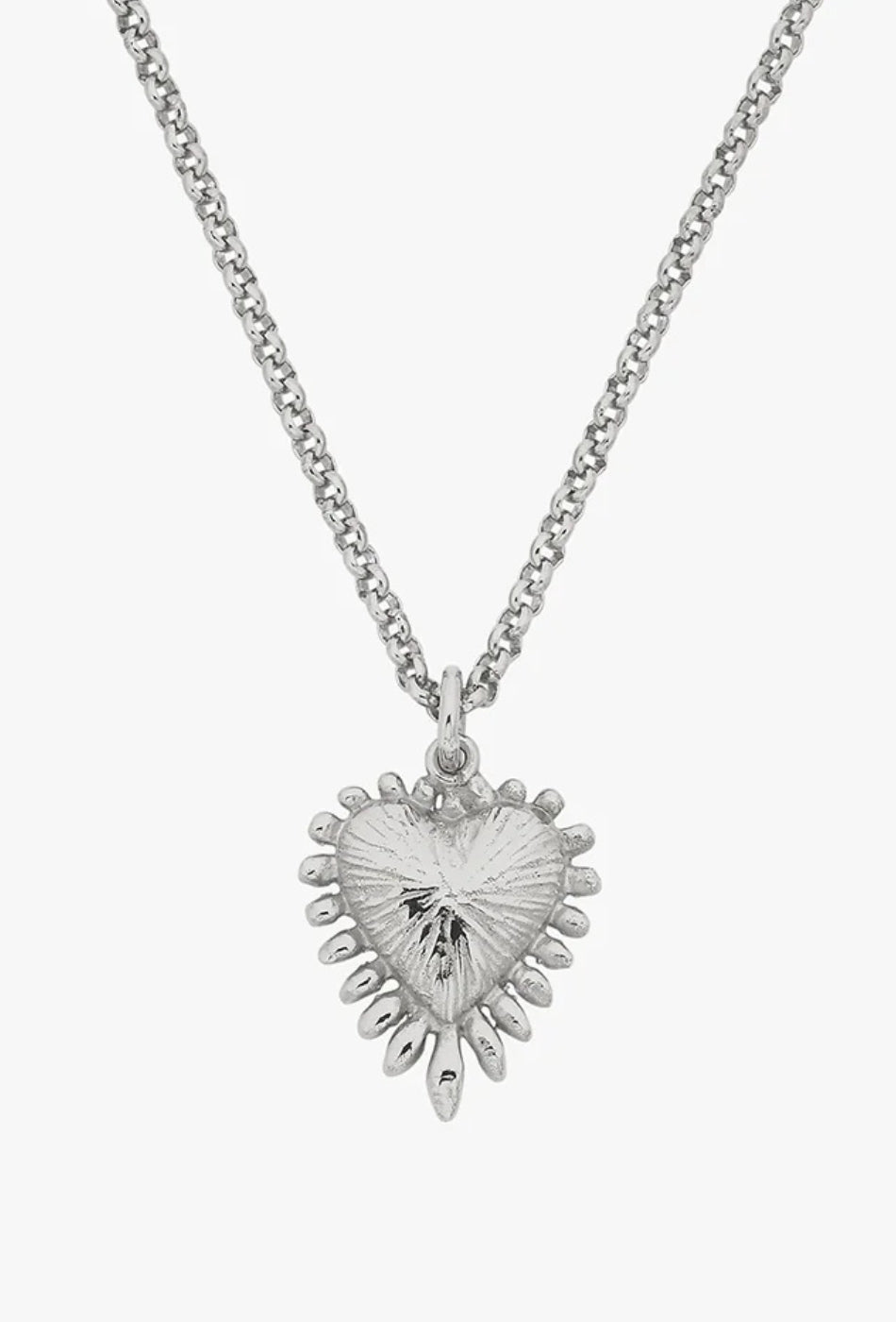 Mini Heart Ray Necklace - Sterling Silver-ZOE & MORGAN-P&K The General Store