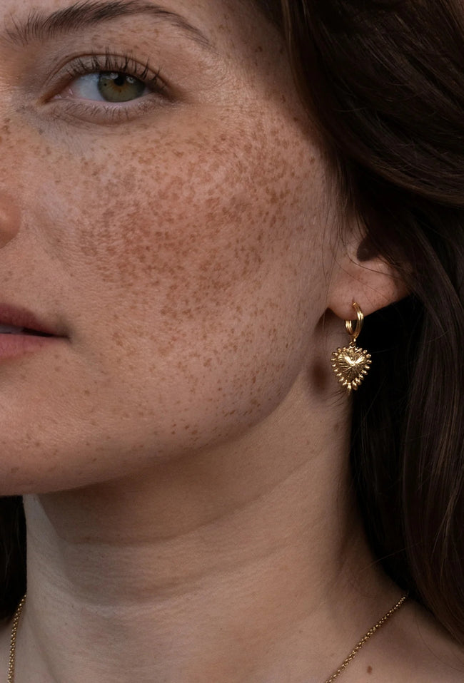 Mini Heart Rays - 22K Gold Vermeil-ZOE & MORGAN-P&amp;K The General Store