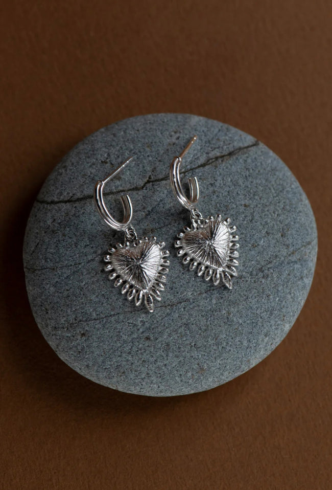 Mini Heart Rays - Sterling Silver-ZOE & MORGAN-P&amp;K The General Store