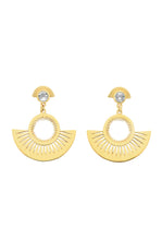 Load image into Gallery viewer, Pocket Full Of Sunshine Earrings - 22K Gold Plate with White Topaz-ZOE &amp; MORGAN-P&amp;K The General Store
