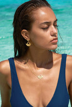 Load image into Gallery viewer, Pocket Full Of Sunshine Earrings - 22K Gold Plate with White Topaz-ZOE &amp; MORGAN-P&amp;K The General Store
