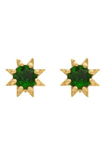 Load image into Gallery viewer, Stella Earrings - 22k Gold Plate with Chrome Diopside-ZOE &amp; MORGAN-P&amp;K The General Store
