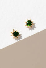 Load image into Gallery viewer, Stella Earrings - 22k Gold Plate with Chrome Diopside-ZOE &amp; MORGAN-P&amp;K The General Store
