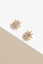 Load image into Gallery viewer, Stella Earrings - 22k Gold Plate with White Zircon-ZOE &amp; MORGAN-P&amp;K The General Store
