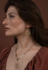 Sunburst Earrings - 22K Gold Vermeil with Lemon Quartz-ZOE & MORGAN-P&amp;K The General Store