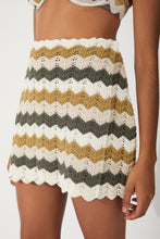 Load image into Gallery viewer, Chevron Cotton Crochet Mini Skirt-ZULU &amp; ZEPHYR-P&amp;K The General Store
