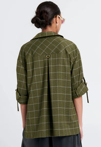 Promenade Shirt - Khaki Green-KAREN WALKER-P&amp;K The General Store