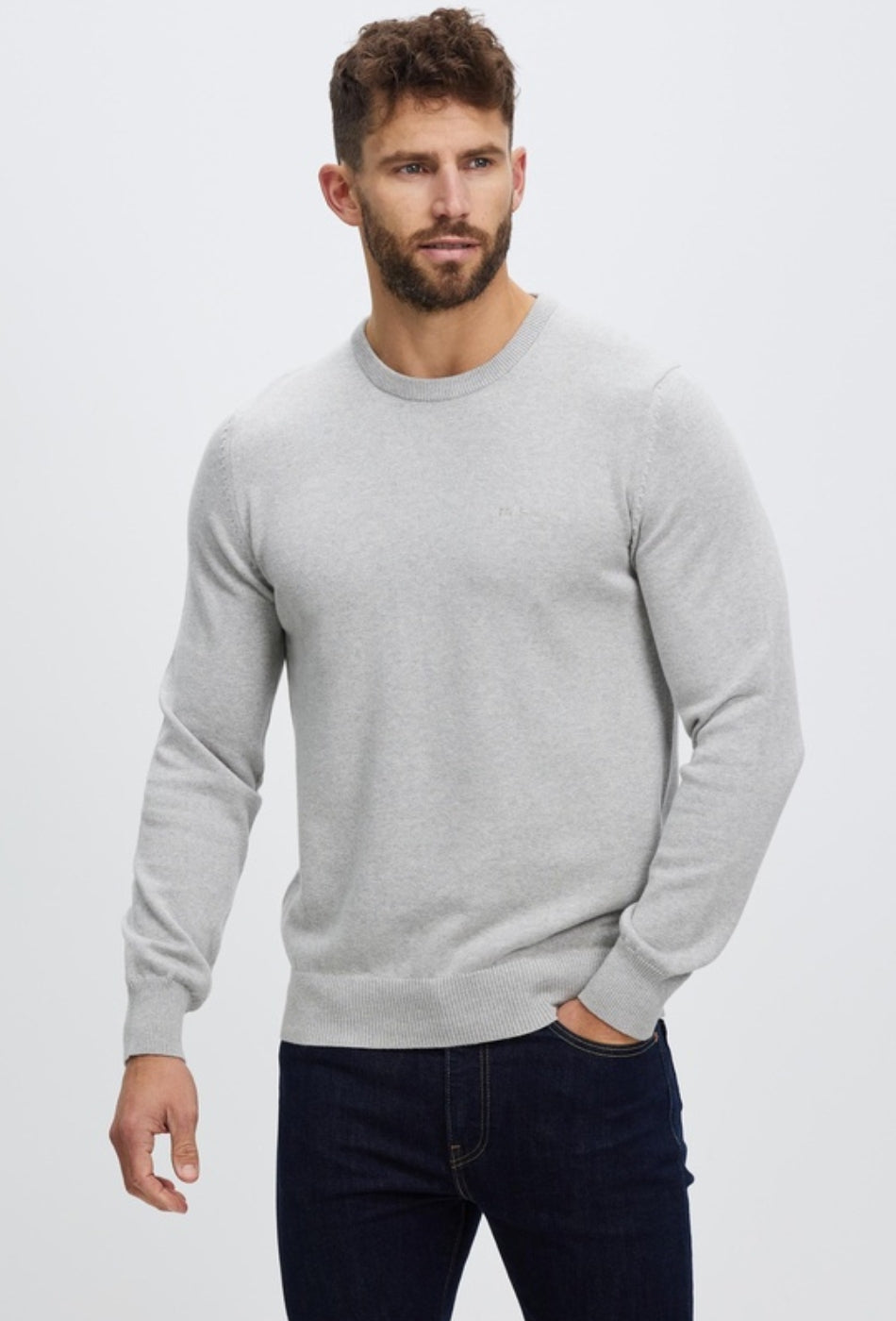 Signature Knitted Crew - Steel-BEN SHERMAN-P&K The General Store