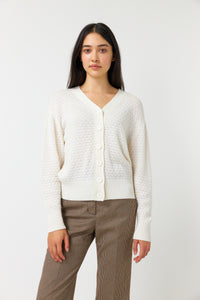 Bubble Cardigan - Ivory-KATE SYLVESTER-P&amp;K The General Store