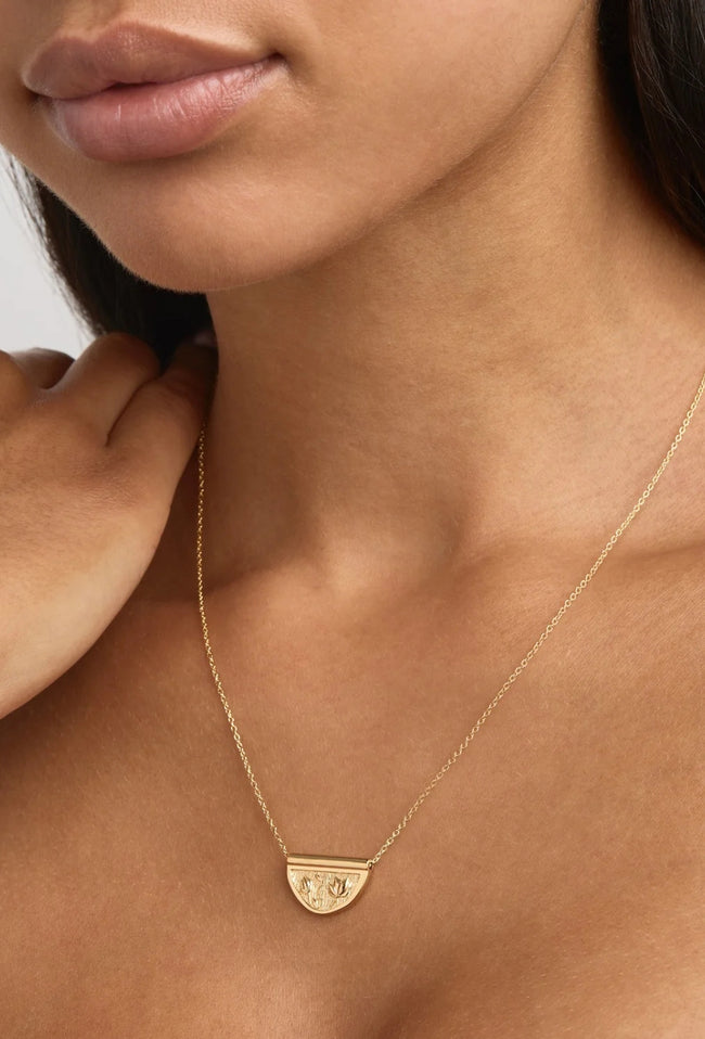 Blooming Together Lotus Necklace-BY CHARLOTTE-P&amp;K The General Store