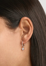 Load image into Gallery viewer, Crystal Bloom Hoops - Silver-BY CHARLOTTE-P&amp;K The General Store
