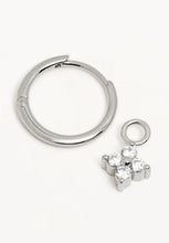Load image into Gallery viewer, Crystal Bloom Hoops - Silver-BY CHARLOTTE-P&amp;K The General Store

