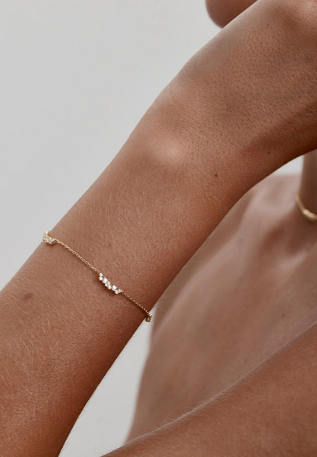 Crystal Dust Bracelet - Gold-BY CHARLOTTE-P&amp;K The General Store