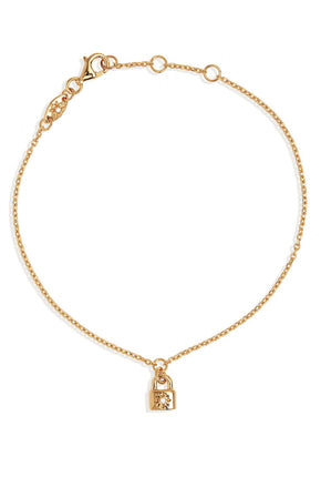 Crystal Lotus Padlock Bracelet-BY CHARLOTTE-P&amp;K The General Store