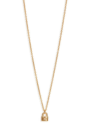 Crystal Lotus Padlock Necklace-BY CHARLOTTE-P&amp;K The General Store